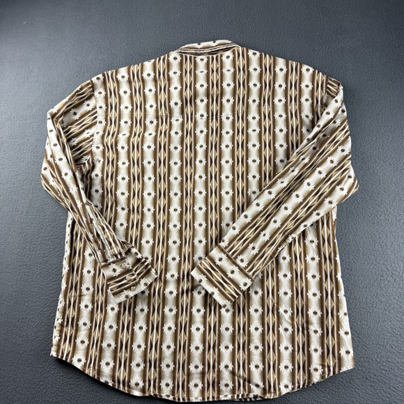 Wrangler Shirt Men's XL Pearl Snap Aztec Checotah Western Cowboy Rodeo Southwest - Picture 3 of 13